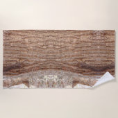 樹木樹皮 ビーチタオル (正面)