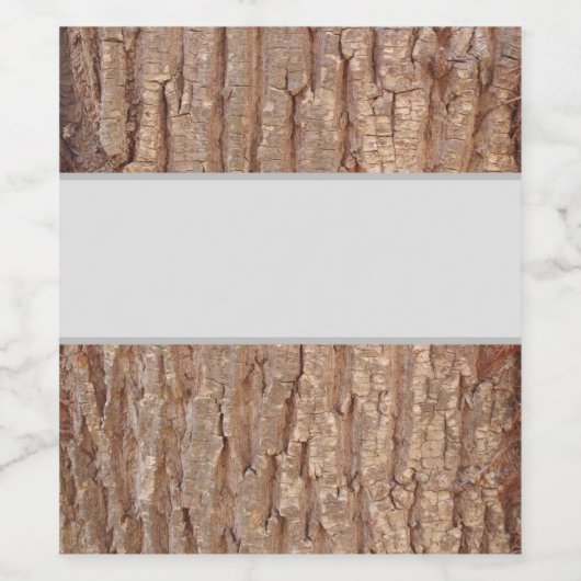 樹木樹皮 ワインラベル (シングルラベル)