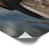 樹木油画の芸術に突き刺さった禿鷲 ポスター (コーナー)