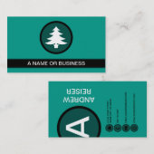 樹木状の緑の泡 名刺 (正面/裏面)