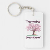 樹木眼底引用文 キーホルダー (正面)