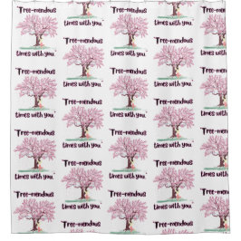 樹木眼底引用文 シャワーカーテン