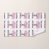 樹木眼底引用文 バスタオルセット (ハンドタオル)