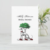 樹木紋章を持つグレイハウンドウィペット 招待状 (スタンド正面)