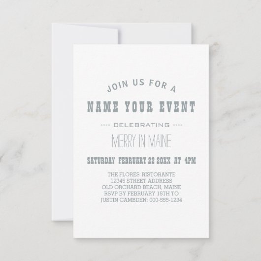 樹木肢氷柱 招待状 (裏面)