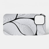樹木葉の背景パターン iPhoneケース (裏面横)