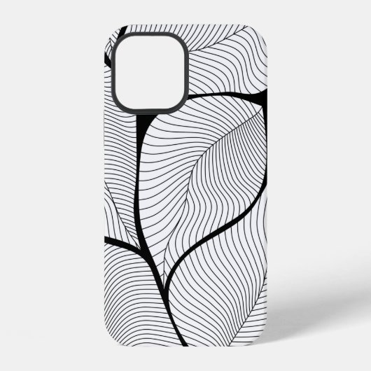 樹木葉の背景パターン iPhoneケース (裏面)