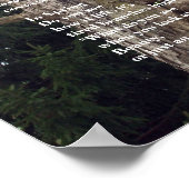 樹木造の草花の日の詩 ポスター (角)