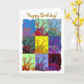 樹木 カード (黄色い花)