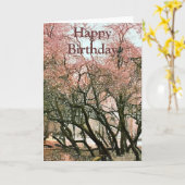 樹木 カード (黄色い花)