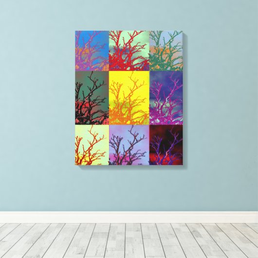 樹木 キャンバスプリント (インサイチュ (ウッドフロア))
