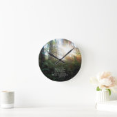 樹木 キリスト教 聖書の詩 脚本 創造アーツ ラウンド壁時計 (ホーム)