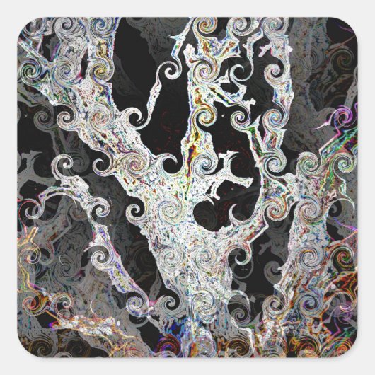 樹木 スクエアシール (正面)