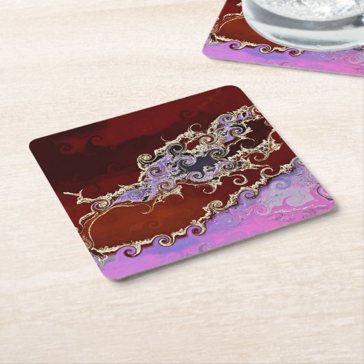 樹木 スクエアペーパーコースター (アングル)