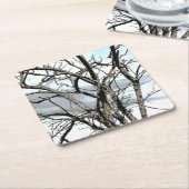 樹木 スクエアペーパーコースター (アングル)