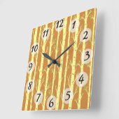 樹木 スクエア壁時計 (傾斜)