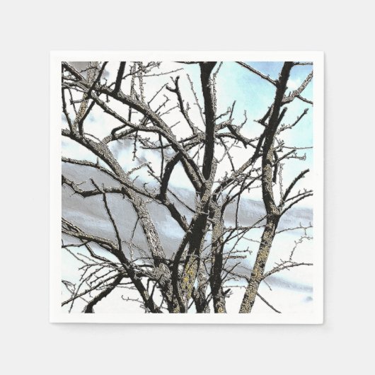 樹木 スタンダードカクテルナプキン (正面)