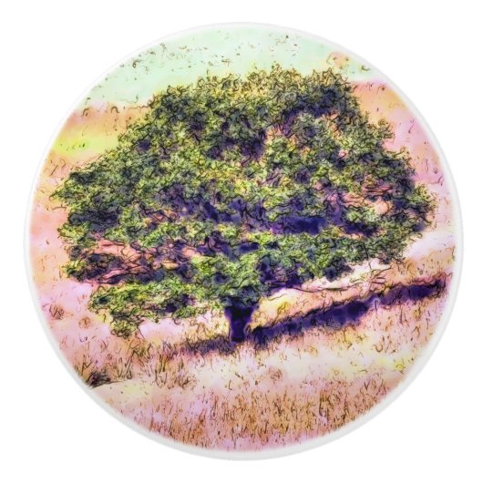 樹木 セラミックノブ (正面)