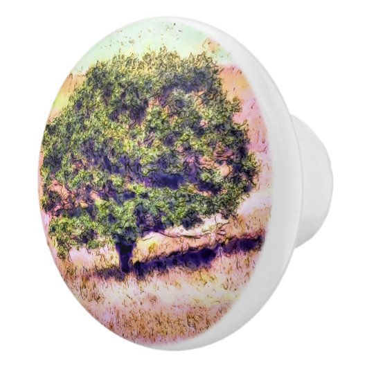 樹木 セラミックノブ (右)