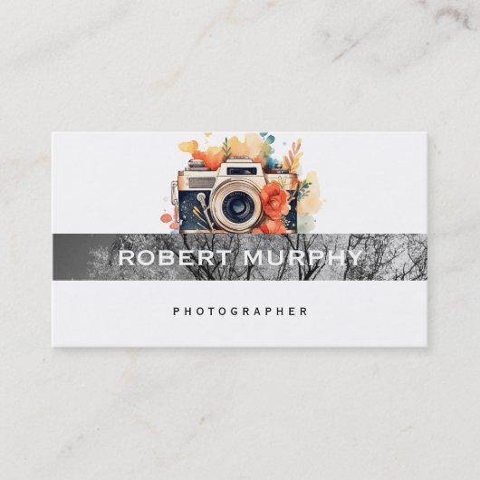 樹木 | フォトグラフィー | カメラの花 名刺 (正面)