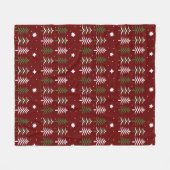 樹木 フリースブランケット (正面(横))