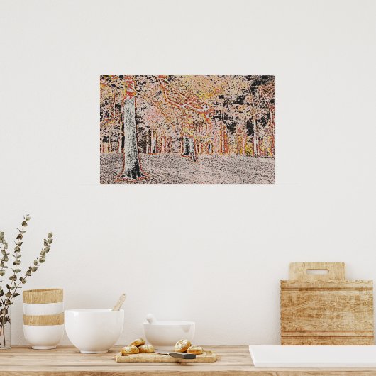 樹木 ポスター (キッチン)