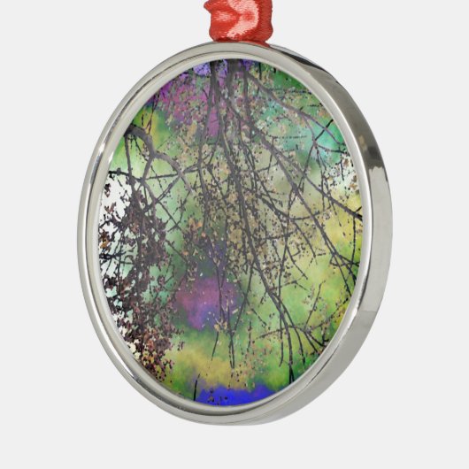 樹木 メタルオーナメント (左)