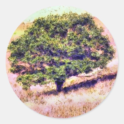 樹木 ラウンドシール (正面)