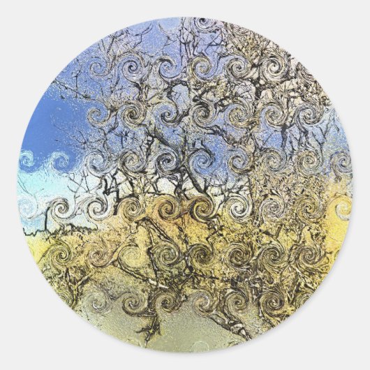 樹木 ラウンドシール (正面)