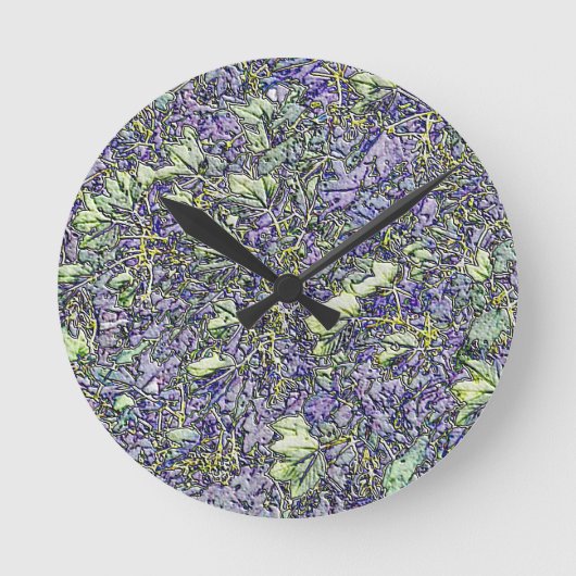 樹木 ラウンド壁時計 (正面)