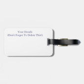 樹木 ラゲッジタグ (裏面横)