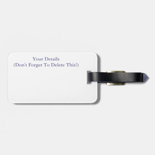 樹木 ラゲッジタグ (裏面横)