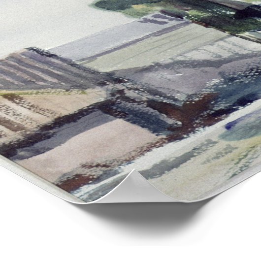 樹木 – 夜明け ポスター (角)