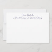 樹木 招待状 (裏面)