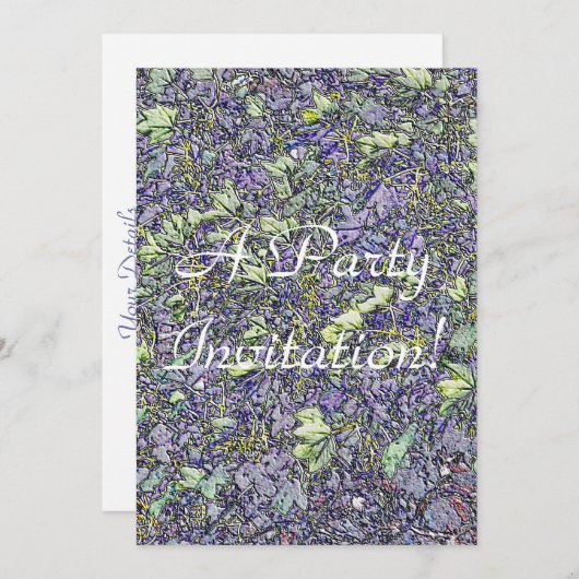 樹木 招待状 (正面/裏面)