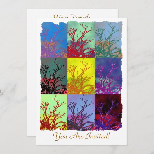 樹木 招待状 (正面/裏面)