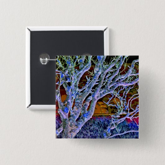 樹木 缶バッジ (正面&裏面)