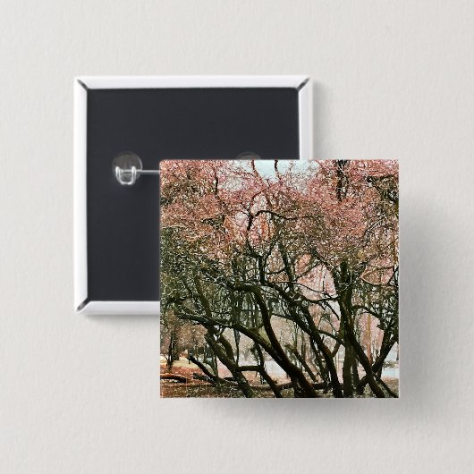 樹木 缶バッジ (正面&裏面)