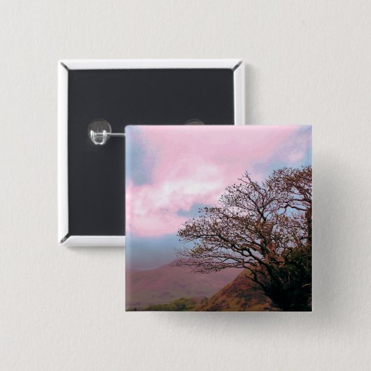 樹木 缶バッジ (正面&裏面)