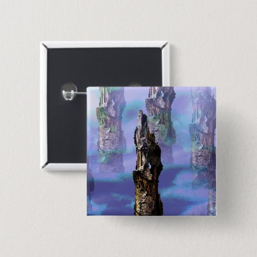 樹木 缶バッジ (正面&裏面)