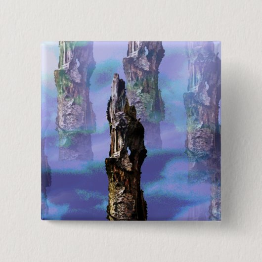 樹木 缶バッジ (正面)