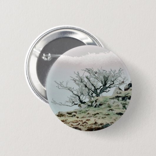 樹木 缶バッジ (正面&裏面)