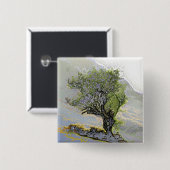 樹木 缶バッジ (正面&裏面)