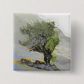 樹木 缶バッジ (正面)