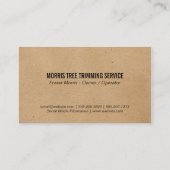 樹木 |草の畑 名刺 (裏面)