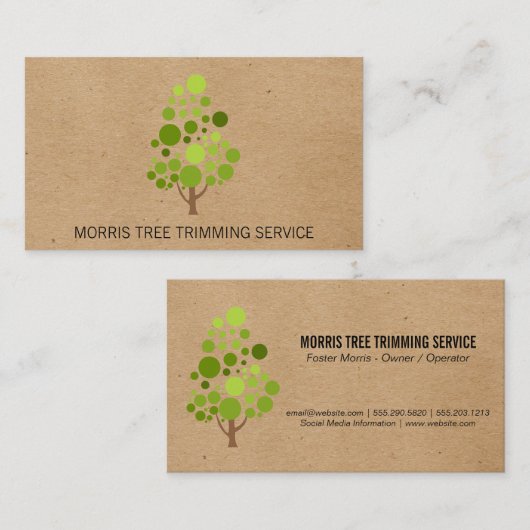 樹木 | 造園 名刺 (正面/裏面)