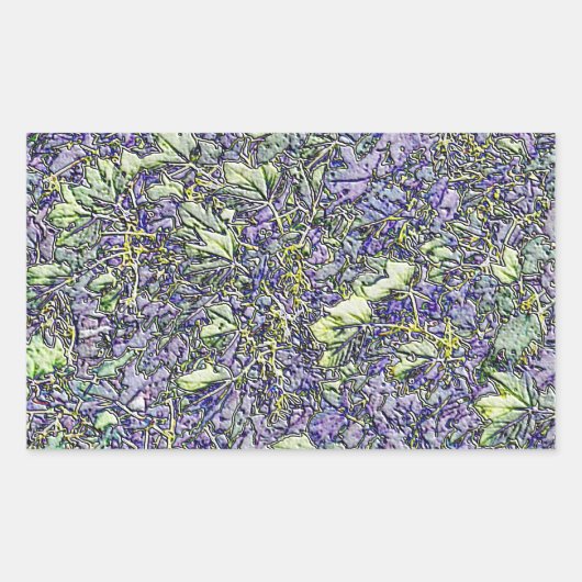 樹木 長方形シール (正面)