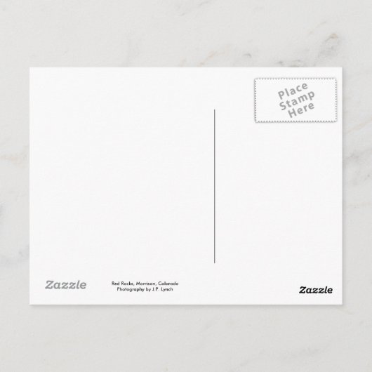 樹林ロック ポストカード (裏面)