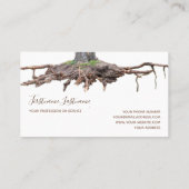 樹根摘出と樹木発掘の専門家 名刺 (裏面)