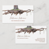 樹根摘出と樹木発掘の専門家 名刺 (正面/裏面)